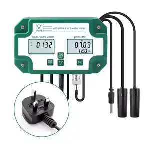 WiFi Connection 6-in-1 Water Quality Tester PH TDS SALT Salinity Analyze